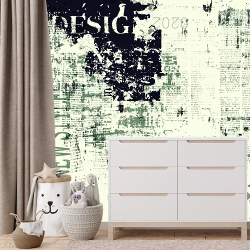 Fotobehang Vintage vuile krantentextuur