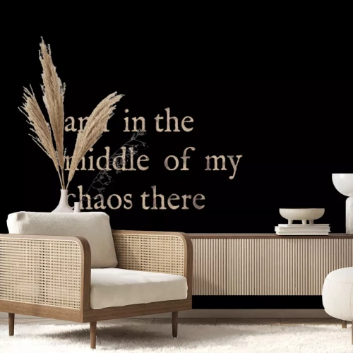 Fotobehang Typografisch patroon met opschrift in het Engels