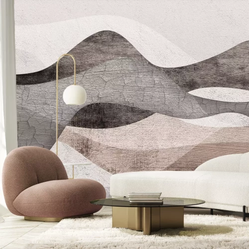 Fotobehang Imitatie van glooiende woestijnduinen