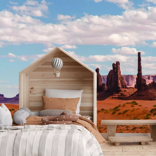 Fotobehang Rotsachtige rode heuvels