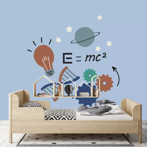 Fotobehang Educatieve illustratie in de natuurkunde