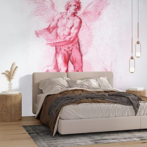 Fotobehang Engelachtige figuur van een man