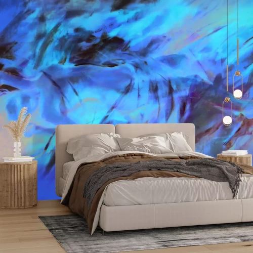 Fotobehang Subtiel geschilderd silhouet van een vrouw