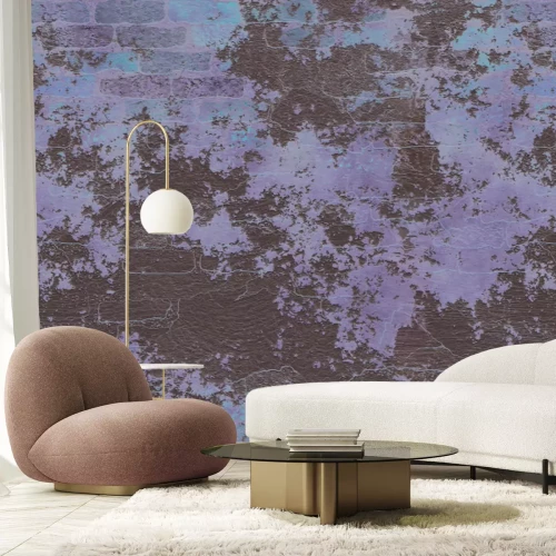 Fotobehang Een bakstenen muur in klassieke stijl