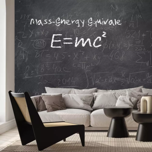 Fotobehang Schoolbord met wetenschappelijke formules