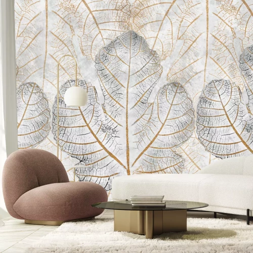 Fotobehang Bladeren met duidelijke nerven