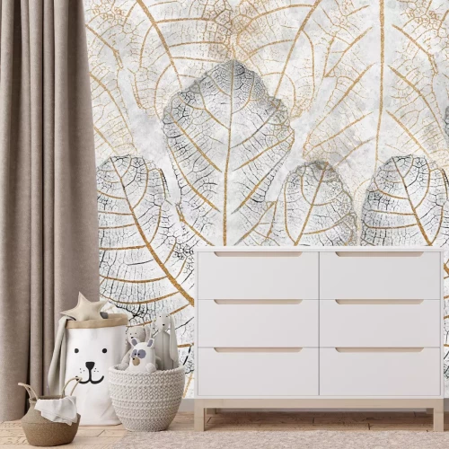 Fotobehang Bladeren met duidelijke nerven