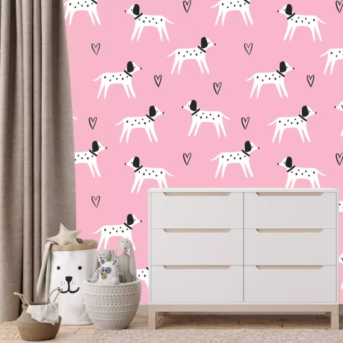 Fotobehang Dalmatiërs in een grappige opstelling