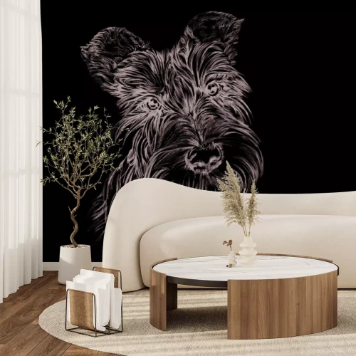 Fotobehang Portret van een Schotse Terriër