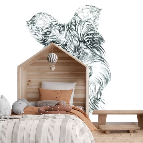 Fotobehang Portret van een Schotse Terriër