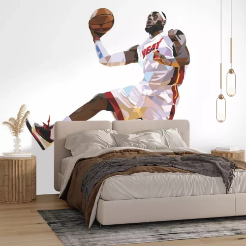 Fotobehang Basketballer LeBron James