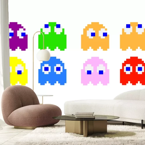 Fotobehang Pacman-personages