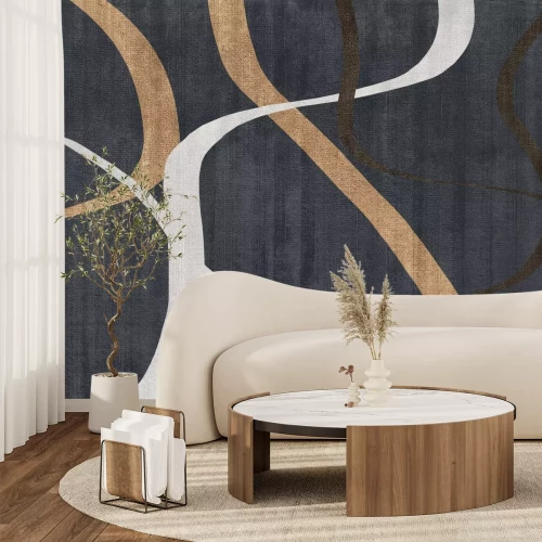 Fotobehang Geometrische vormen lijnen