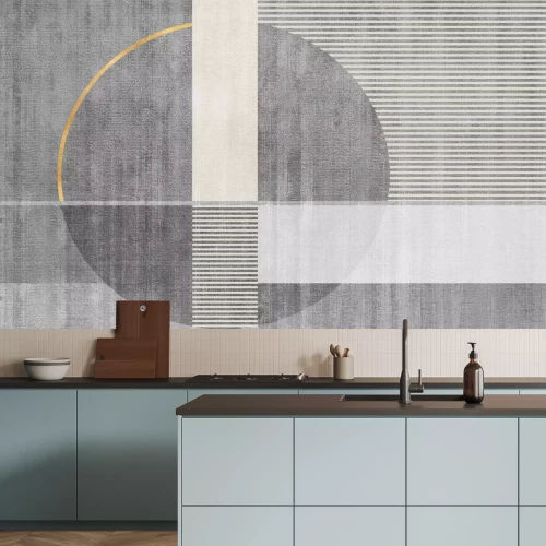 Fotobehang Geometrische vormen betoneffect