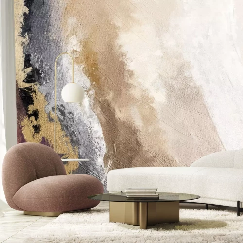 Fotobehang Abstract schilderij betontextuur