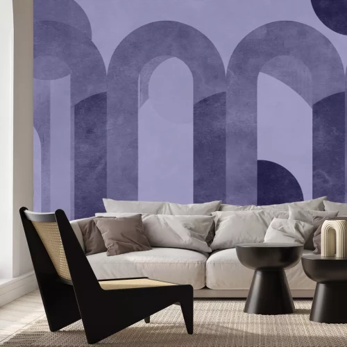 Fotobehang Bruine bogen met cirkels