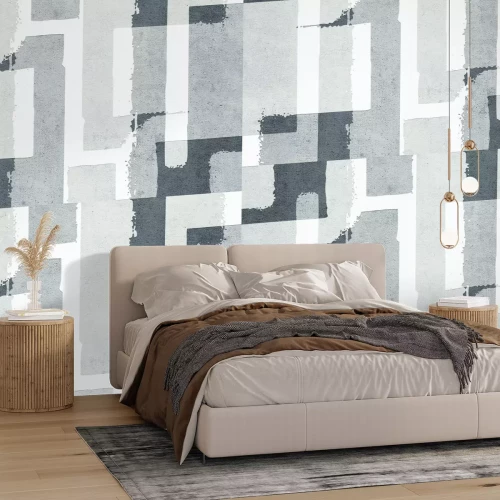 Fotobehang Geometrische textuur in Scandinavische stijl