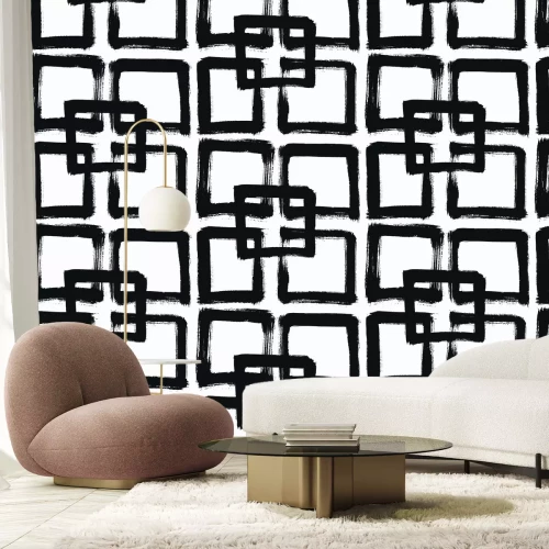 Fotobehang Vierkant schilderpatroon