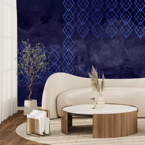 Fotobehang Geometrisch patroon op een betonnen achtergrond