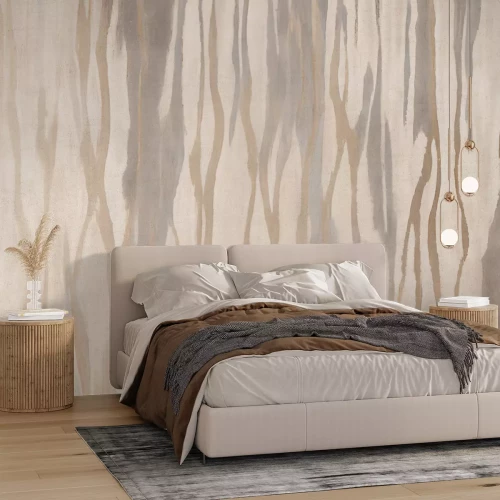 Fotobehang Minimalistisch strepenpatroon in een moderne stijl