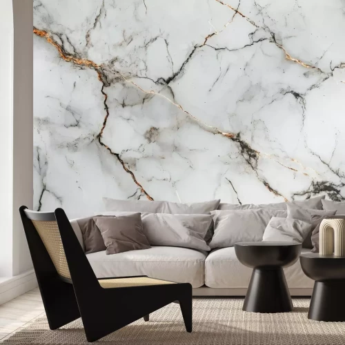 Fotobehang Witte marmeren steen textuur achtergrond