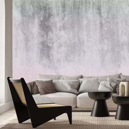Fotobehang Grijze en roze betontextuur