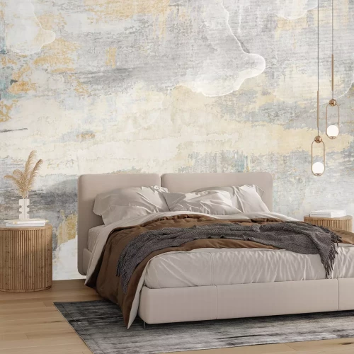 Fotobehang Gestructureerde achtergrond in een betonnen loftstijl, modern industrieel motief