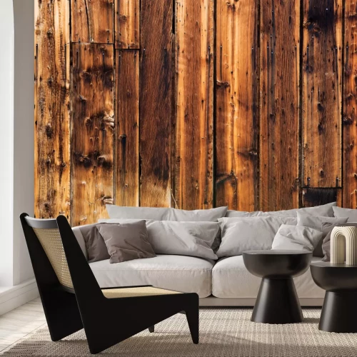 Fotobehang Vintage stijl houten plank textuur
