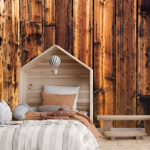 Fotobehang Vintage stijl houten plank textuur