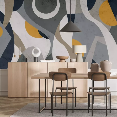 Fotobehang Gestructureerde achtergrond met geometrisch abstract modern patroon