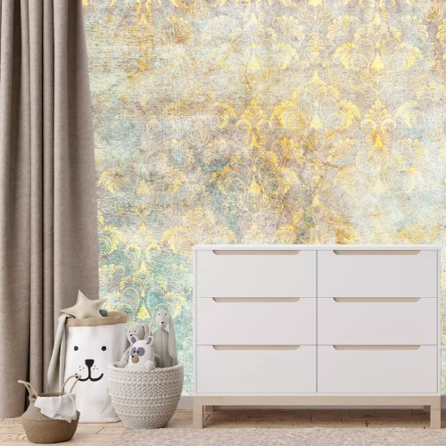 Fotobehang Ornamenten op een getextureerde achtergrond in retrostijl