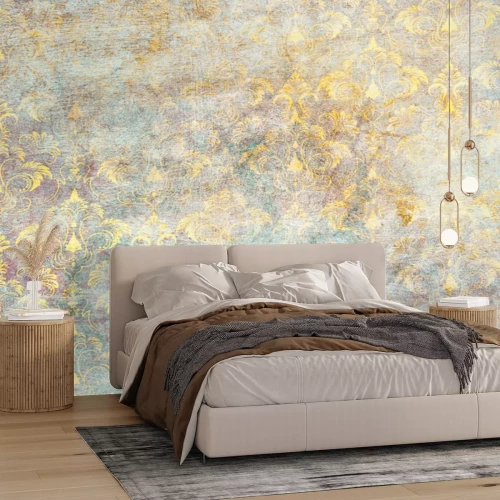 Fotobehang Ornamenten op een getextureerde achtergrond in retrostijl