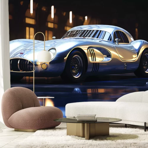 Fotobehang Een oldtimer in de schijnwerpers