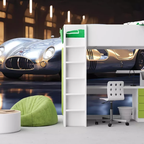 Fotobehang Een oldtimer in de schijnwerpers