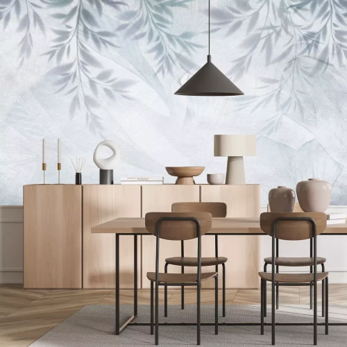 Fotobehang Bladeren botanisch patroon textuur