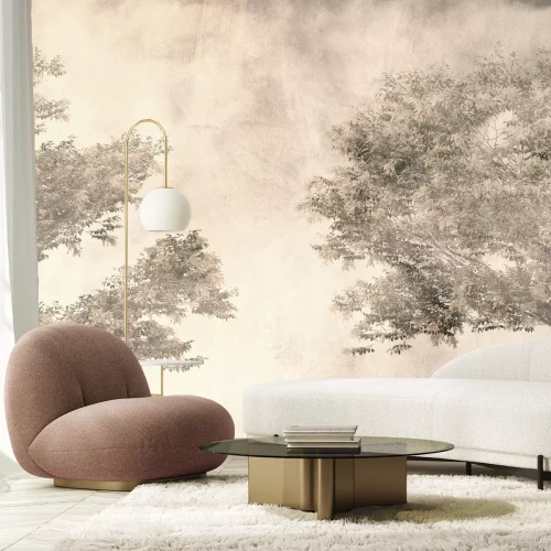 Fotobehang Vintage natuur loofbomen