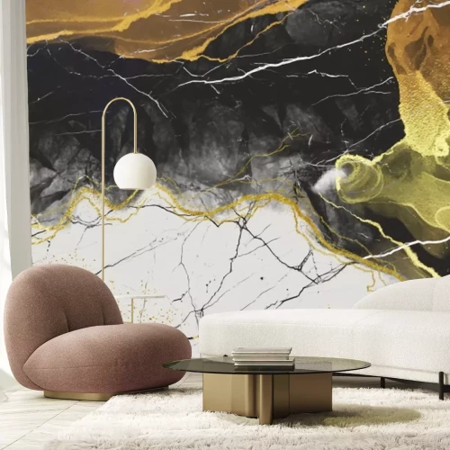 Fotobehang Abstract marmer imitatiepatroon