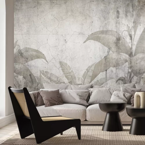 Fotobehang Tropische plantenbladeren