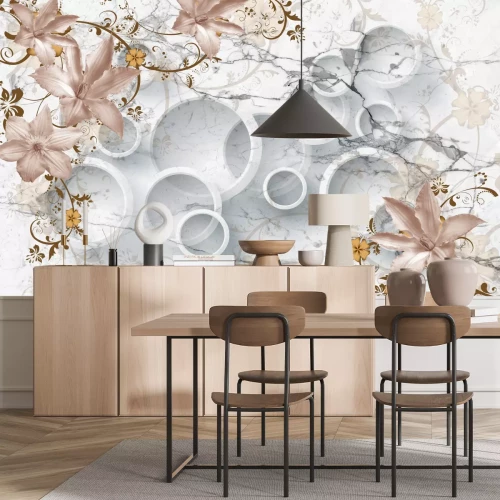 Fotobehang Leliebloemen