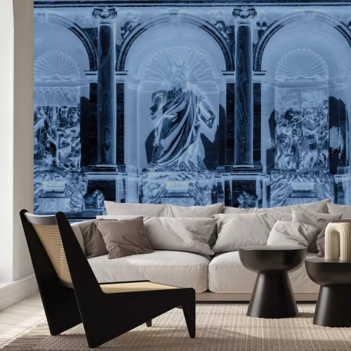 Fotobehang Architectuur met een fontein in Rome