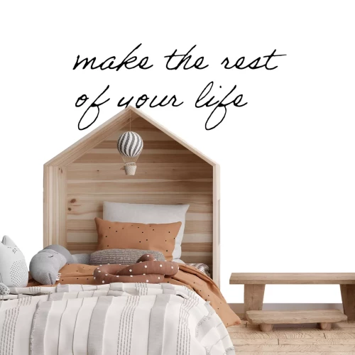 Fotobehang Motiverende tekst op een schone witte achtergrond