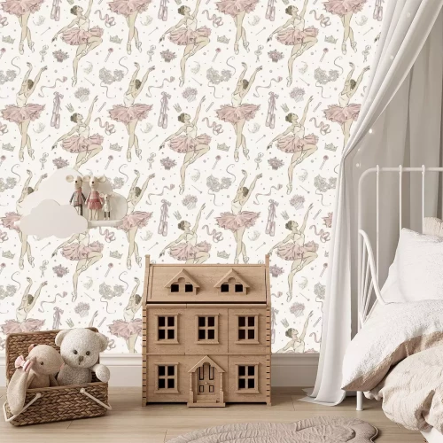 Fotobehang Elegante vrouwen dansen ballet