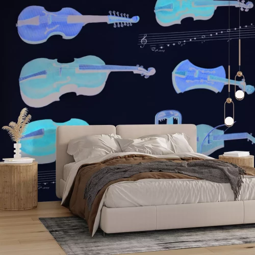 Fotobehang Oude violen en cello's in historische stijl