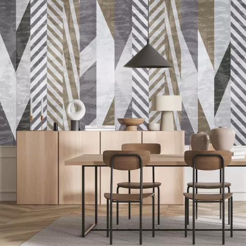 Fotobehang Abstract gestreept patroon