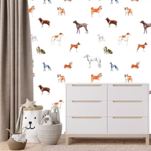 Fotobehang Rashonden in een artistieke uitvoering