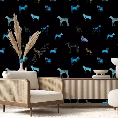 Fotobehang Rashonden in een artistieke uitvoering