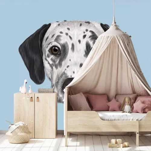 Fotobehang Dalmatiër op een lichte achtergrond