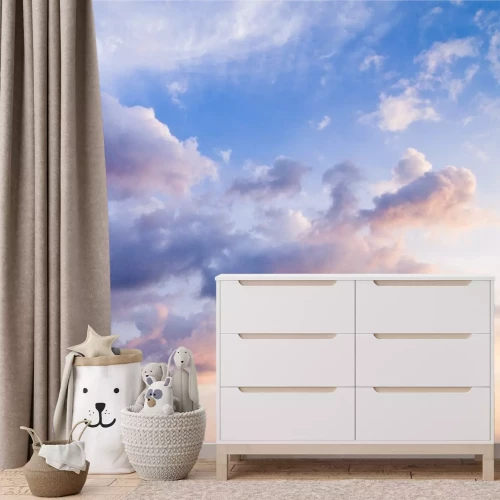 Fotobehang Blauer Himmel und Wolken