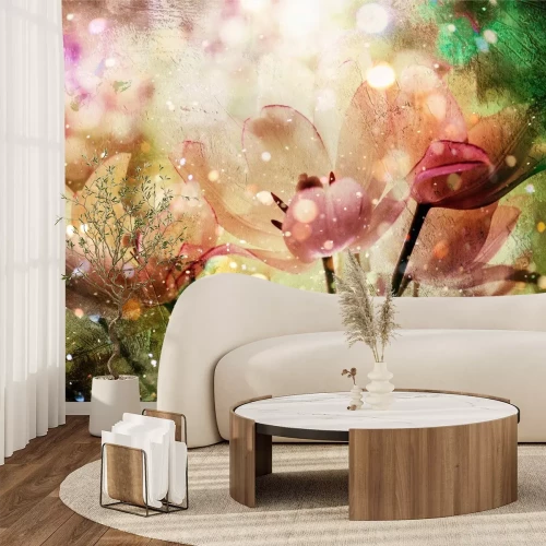 Fotobehang Tulpen in einer modernen Version