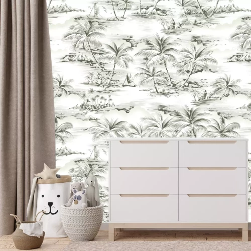 Fotobehang Tropische sepiavlekken